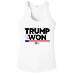 Trump Won 2024 Election 47th President Ladies PosiCharge Competitor Racerback Tank