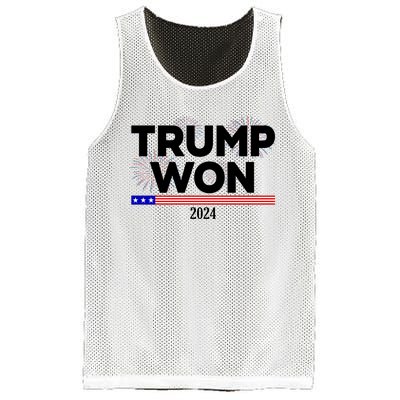 Trump Won 2024 Election 47th President Mesh Reversible Basketball Jersey Tank