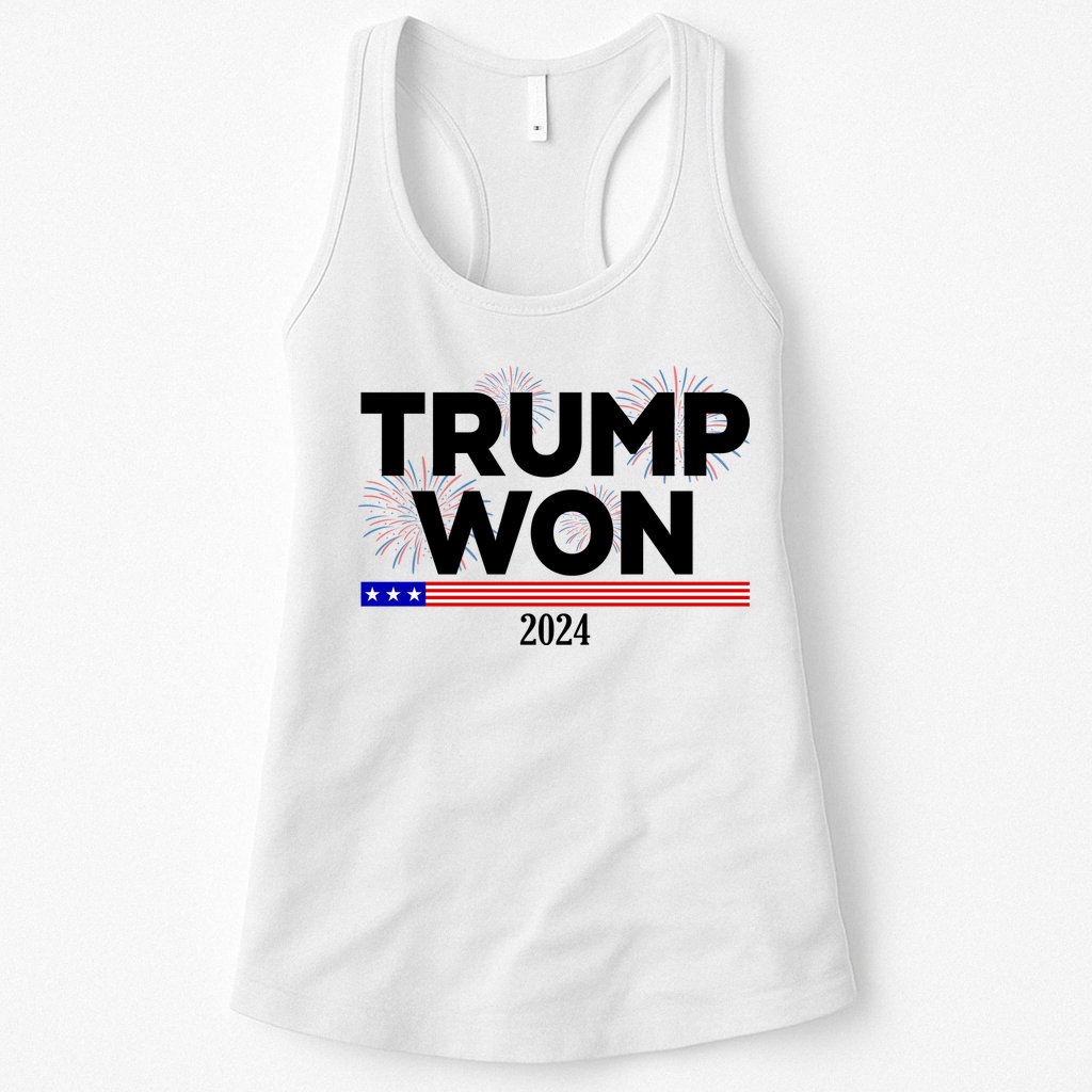 Trump Won 2024 Election 47th President Womens Tank Top