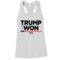 Trump Won 2024 Election 47th President Women's Racerback Tank