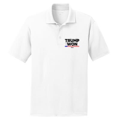 Trump Won 2024 Election 47th President PosiCharge RacerMesh Polo