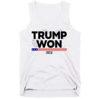 Trump Won 2024 Election 47th President Tank Top