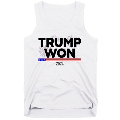 Trump Won 2024 Election 47th President Tank Top