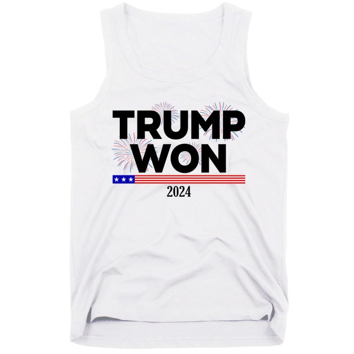 Trump Won 2024 Election 47th President Tank Top