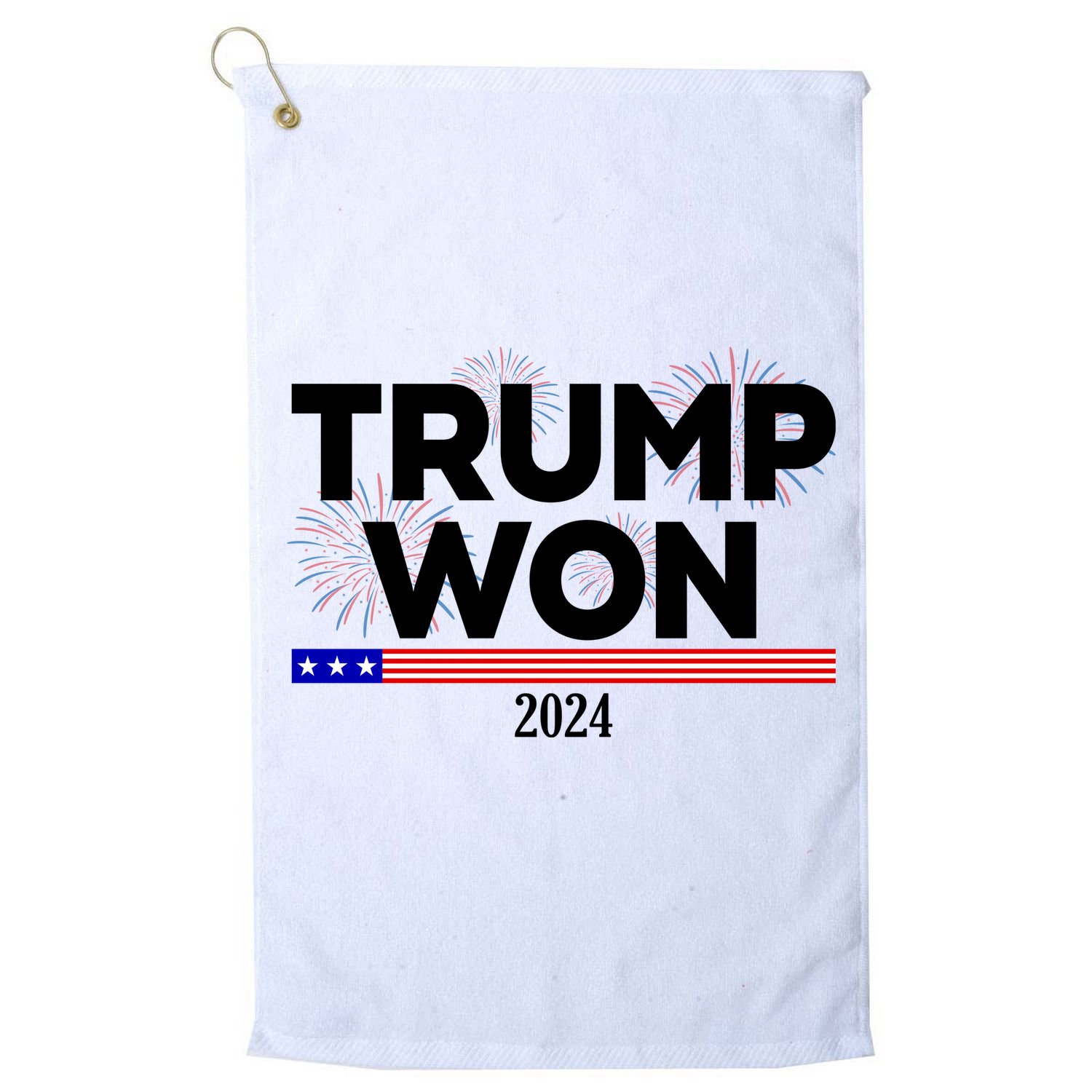 Trump Won 2024 Election 47th President Golf Towel
