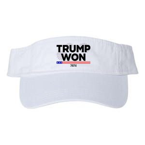 Trump Won 2024 Election 47th President Valucap Bio-Washed Visor