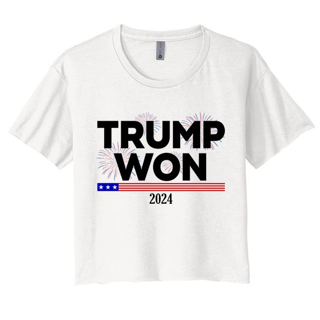 Trump Won 2024 Election 47th President Crop Top