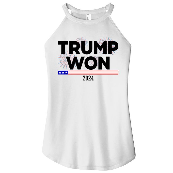 Trump Won 2024 Election 47th President Women's Perfect Tri Rocker Tank