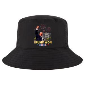 Trump Won 2024 President 47th Of White House Donald Trump Cool Comfort Performance Bucket Hat