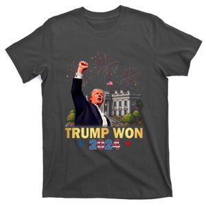 Trump Won 2024 President 47th Of White House Donald Trump T-Shirt