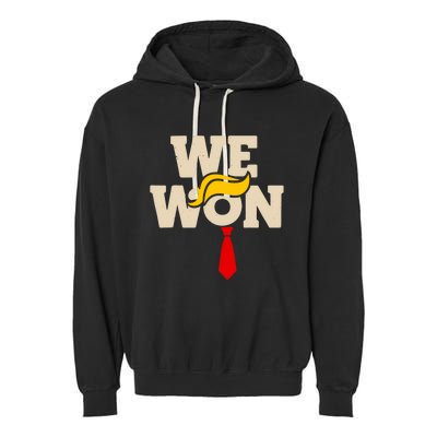 Trump Won 2024 Get Over It 47th Us President Garment-Dyed Fleece Hoodie