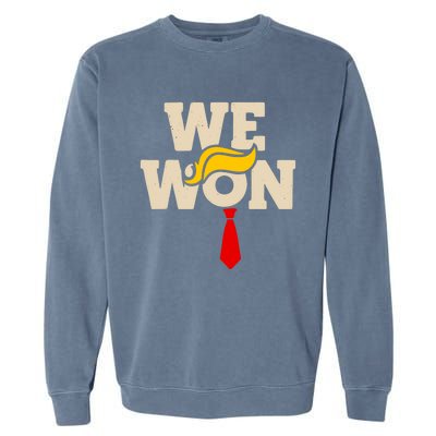 Trump Won 2024 Get Over It 47th Us President Garment-Dyed Sweatshirt