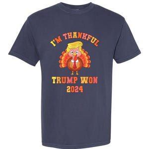 Trump Wins 2024 Presidential Election 2024 Donald Trump Wins Us Presidency Garment-Dyed Heavyweight T-Shirt