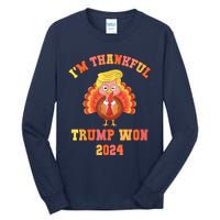 Trump Wins 2024 Presidential Election 2024 Donald Trump Wins Us Presidency Tall Long Sleeve T-Shirt