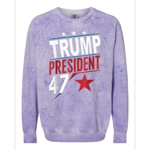 Trump Wins 2024 Presidential Election 2024 Donald Trump Wins Us Presidency Colorblast Crewneck Sweatshirt