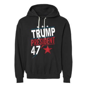 Trump Wins 2024 Presidential Election 2024 Donald Trump Wins Us Presidency Garment-Dyed Fleece Hoodie