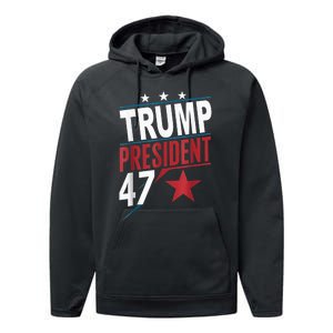 Trump Wins 2024 Presidential Election 2024 Donald Trump Wins Us Presidency Performance Fleece Hoodie