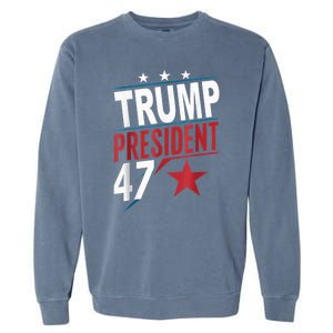 Trump Wins 2024 Presidential Election 2024 Donald Trump Wins Us Presidency Garment-Dyed Sweatshirt