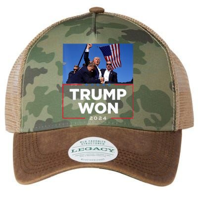 Trump Won 2024 Get Over It 47th Us President Legacy Tie Dye Trucker Hat