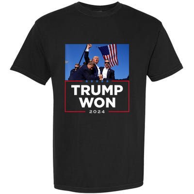 Trump Won 2024 Get Over It 47th Us President Garment-Dyed Heavyweight T-Shirt