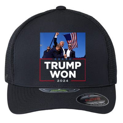 Trump Won 2024 Get Over It 47th Us President Flexfit Unipanel Trucker Cap