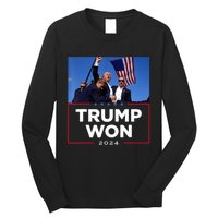 Trump Won 2024 Get Over It 47th Us President Long Sleeve Shirt