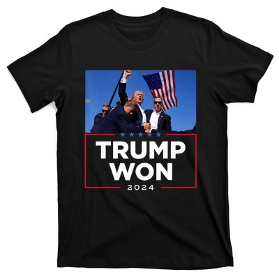 Trump Won 2024 Get Over It 47th Us President T-Shirt