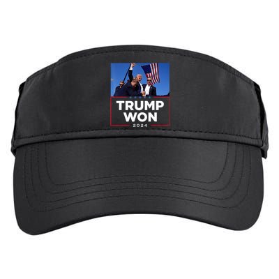 Trump Won 2024 Get Over It 47th Us President Adult Drive Performance Visor