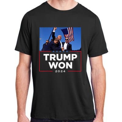 Trump Won 2024 Get Over It 47th Us President Adult ChromaSoft Performance T-Shirt