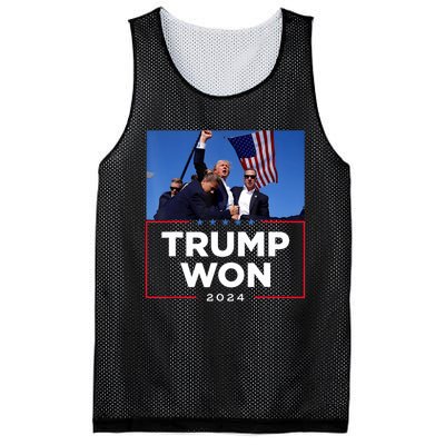 Trump Won 2024 Get Over It 47th Us President Mesh Reversible Basketball Jersey Tank