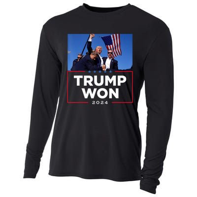 Trump Won 2024 Get Over It 47th Us President Cooling Performance Long Sleeve Crew