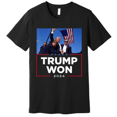 Trump Won 2024 Get Over It 47th Us President Premium T-Shirt