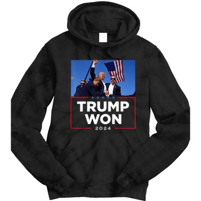 Trump Won 2024 Get Over It 47th Us President Tie Dye Hoodie