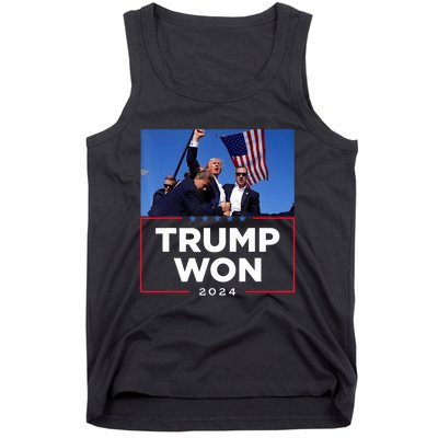 Trump Won 2024 Get Over It 47th Us President Tank Top