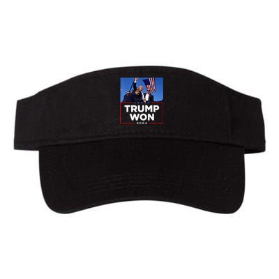 Trump Won 2024 Get Over It 47th Us President Valucap Bio-Washed Visor