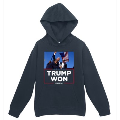 Trump Won 2024 Get Over It 47th Us President Urban Pullover Hoodie