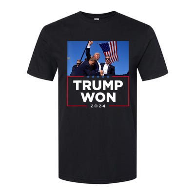 Trump Won 2024 Get Over It 47th Us President Softstyle CVC T-Shirt