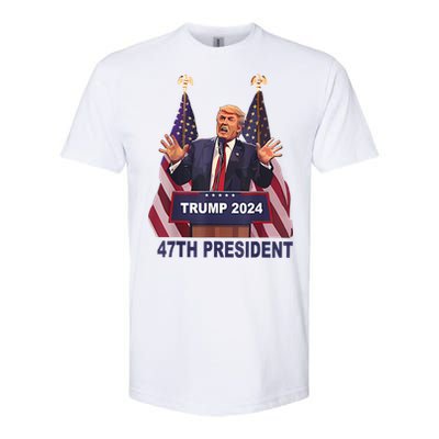 Trump Won 2024 President 47th Of White House Donald Trump Softstyle CVC T-Shirt