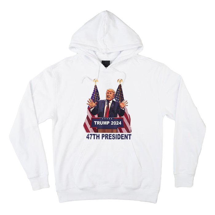 Trump Won 2024 President 47th Of White House Donald Trump Hoodie