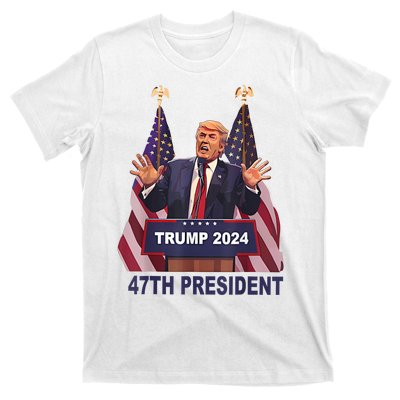 Trump Won 2024 President 47th Of White House Donald Trump T-Shirt