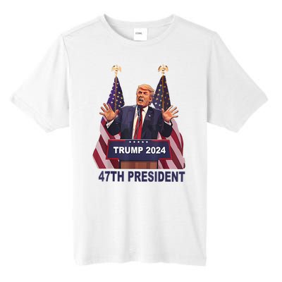 Trump Won 2024 President 47th Of White House Donald Trump Tall Fusion ChromaSoft Performance T-Shirt