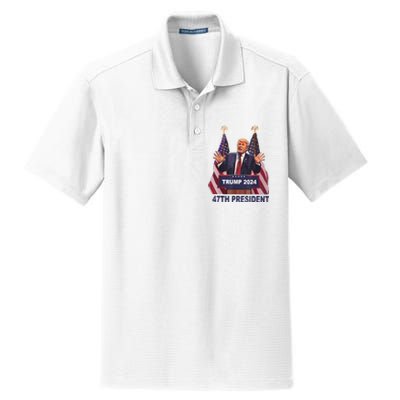 Trump Won 2024 President 47th Of White House Donald Trump Dry Zone Grid Polo