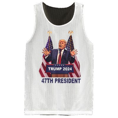 Trump Won 2024 President 47th Of White House Donald Trump Mesh Reversible Basketball Jersey Tank