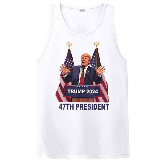 Trump Won 2024 President 47th Of White House Donald Trump PosiCharge Competitor Tank