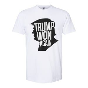 Trump Wins 2024 Presidential Election 2024 Donald Trump Wins Us Presidency Softstyle CVC T-Shirt