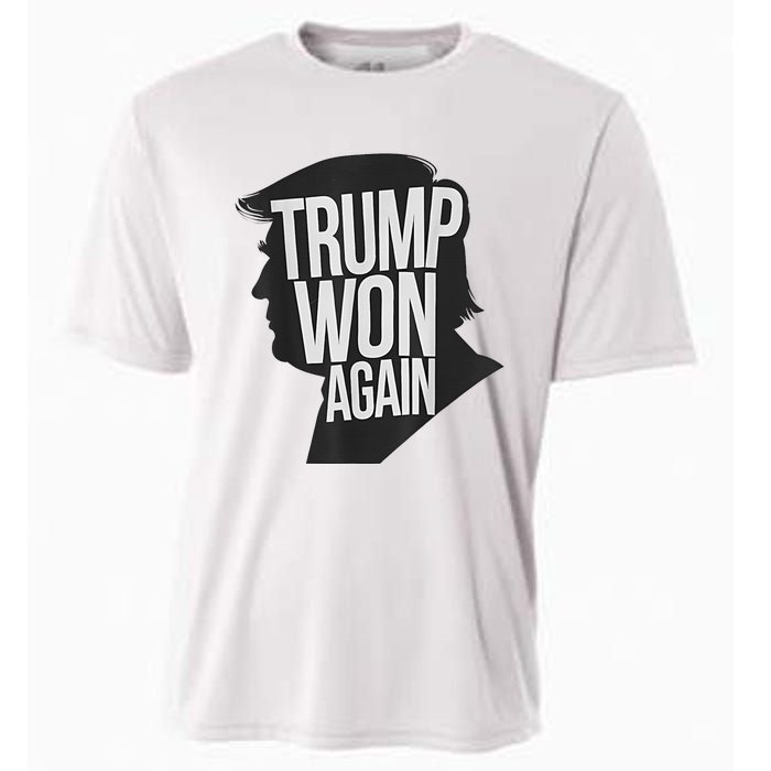 Trump Wins 2024 Presidential Election 2024 Donald Trump Wins Us Presidency Cooling Performance Crew T-Shirt