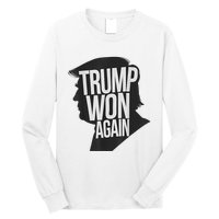 Trump Wins 2024 Presidential Election 2024 Donald Trump Wins Us Presidency Long Sleeve Shirt