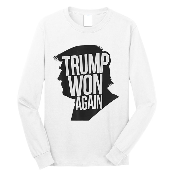 Trump Wins 2024 Presidential Election 2024 Donald Trump Wins Us Presidency Long Sleeve Shirt