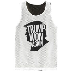 Trump Wins 2024 Presidential Election 2024 Donald Trump Wins Us Presidency Mesh Reversible Basketball Jersey Tank