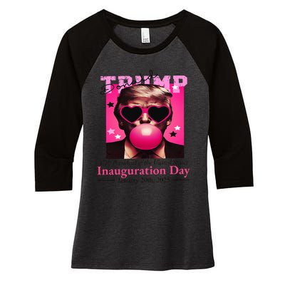 Trump Win 2024 Election Inauguration Day 2025 47th President Women's Tri-Blend 3/4-Sleeve Raglan Shirt